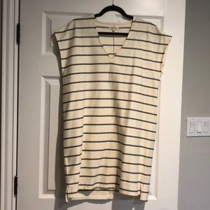 Madewell minimal stripe shift dress